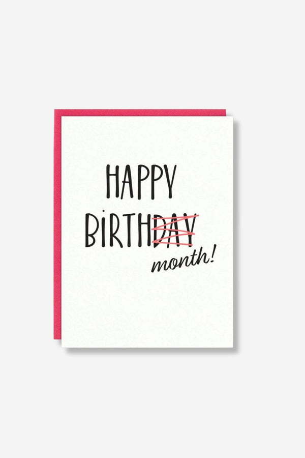 Birthday Month Greeting Card