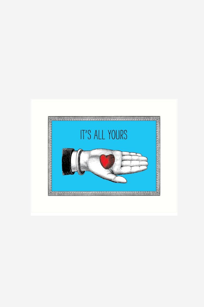 Here's My Heart | Love Greeting Card
