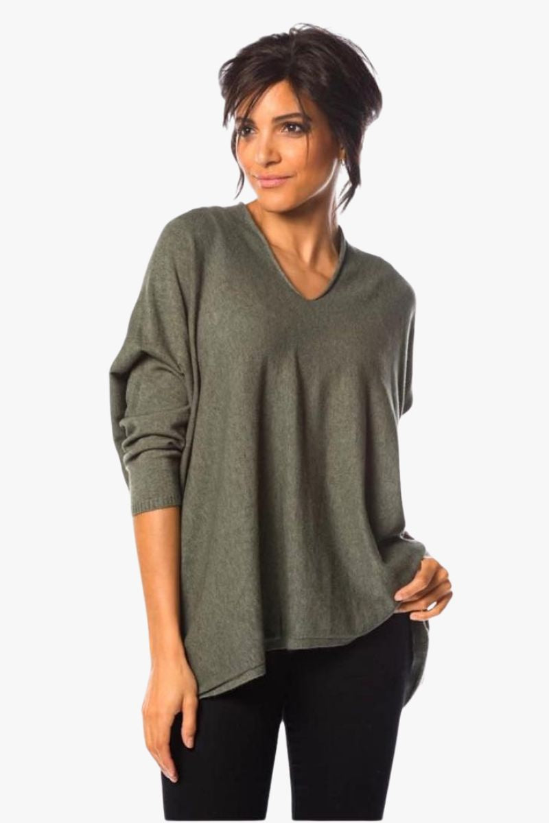Casual Cashmere Blend V-Neck Sweater
