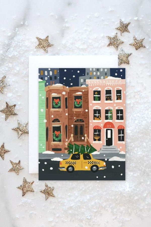 NYC Holiday - Brownstone Card