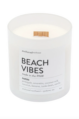 Beach Vibes White Tumbler Candle