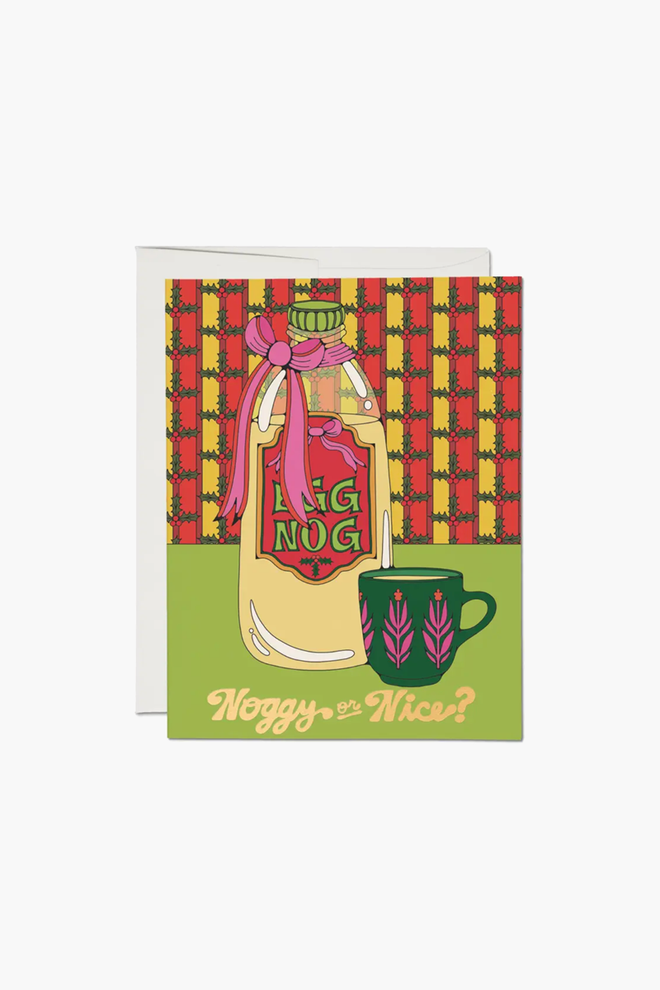 Noggy or Nice Holiday Greeting Card