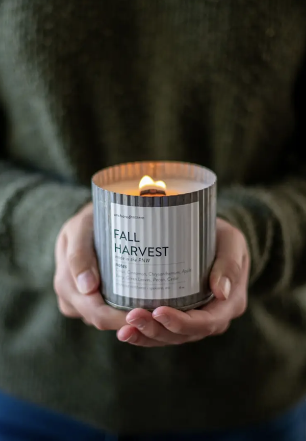 Fall Harvest Rustic Farmhouse Soy Candle