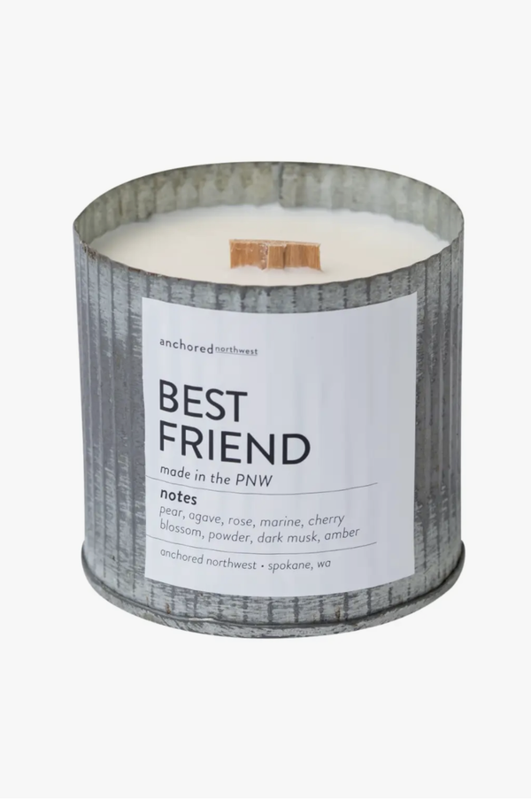 Best Friend Rustic Candle