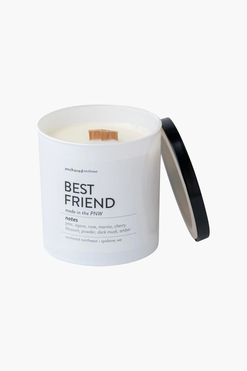 Best Friend White Tumbler Candle