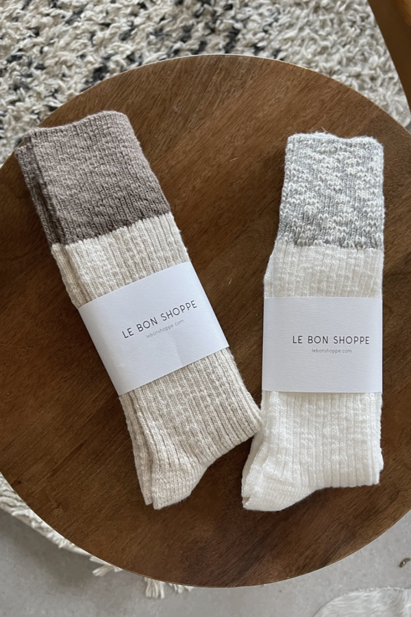 Color Block Cottage Socks