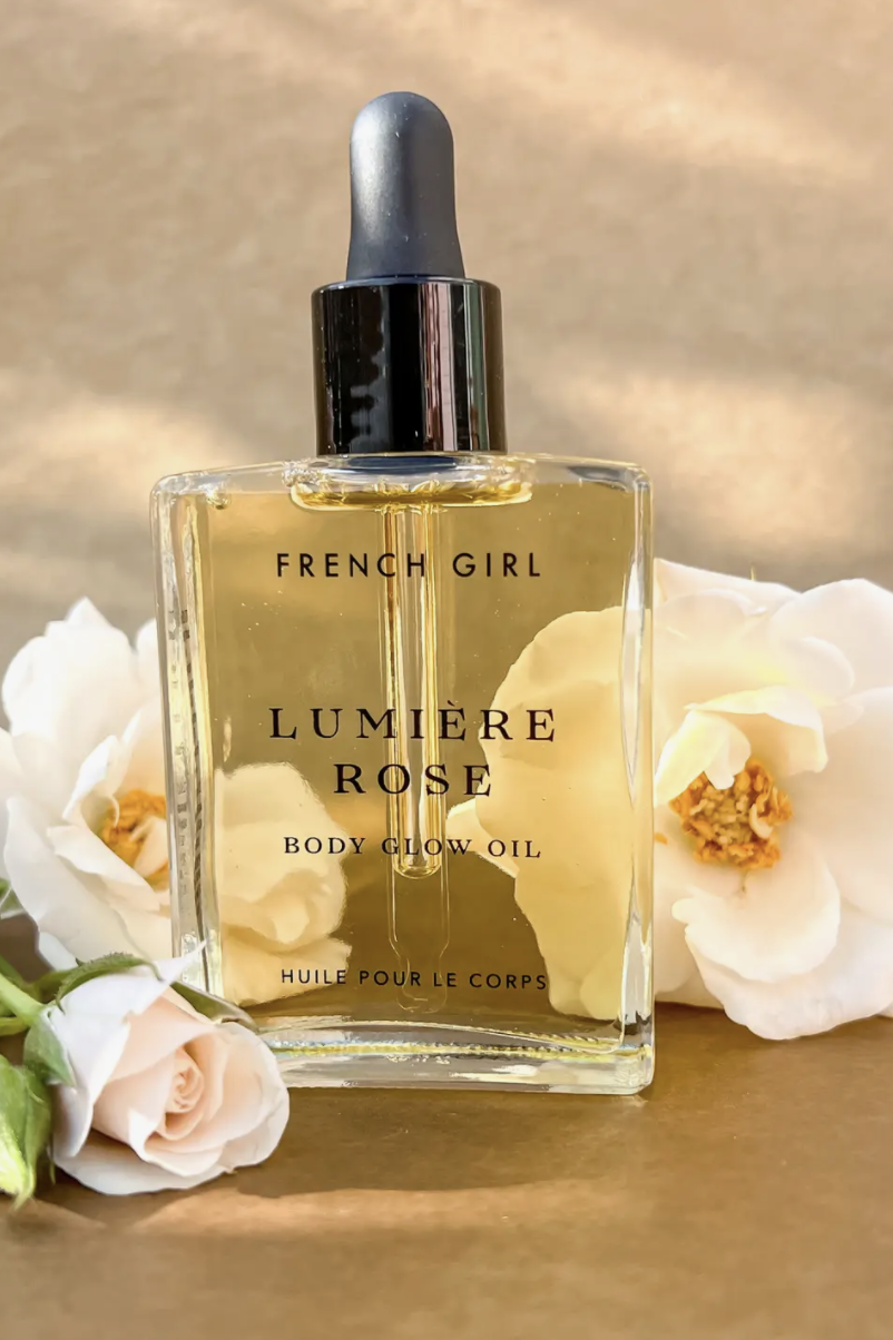 French Girl Lumière Body Glow Oil Rose Studio Opal Boutique