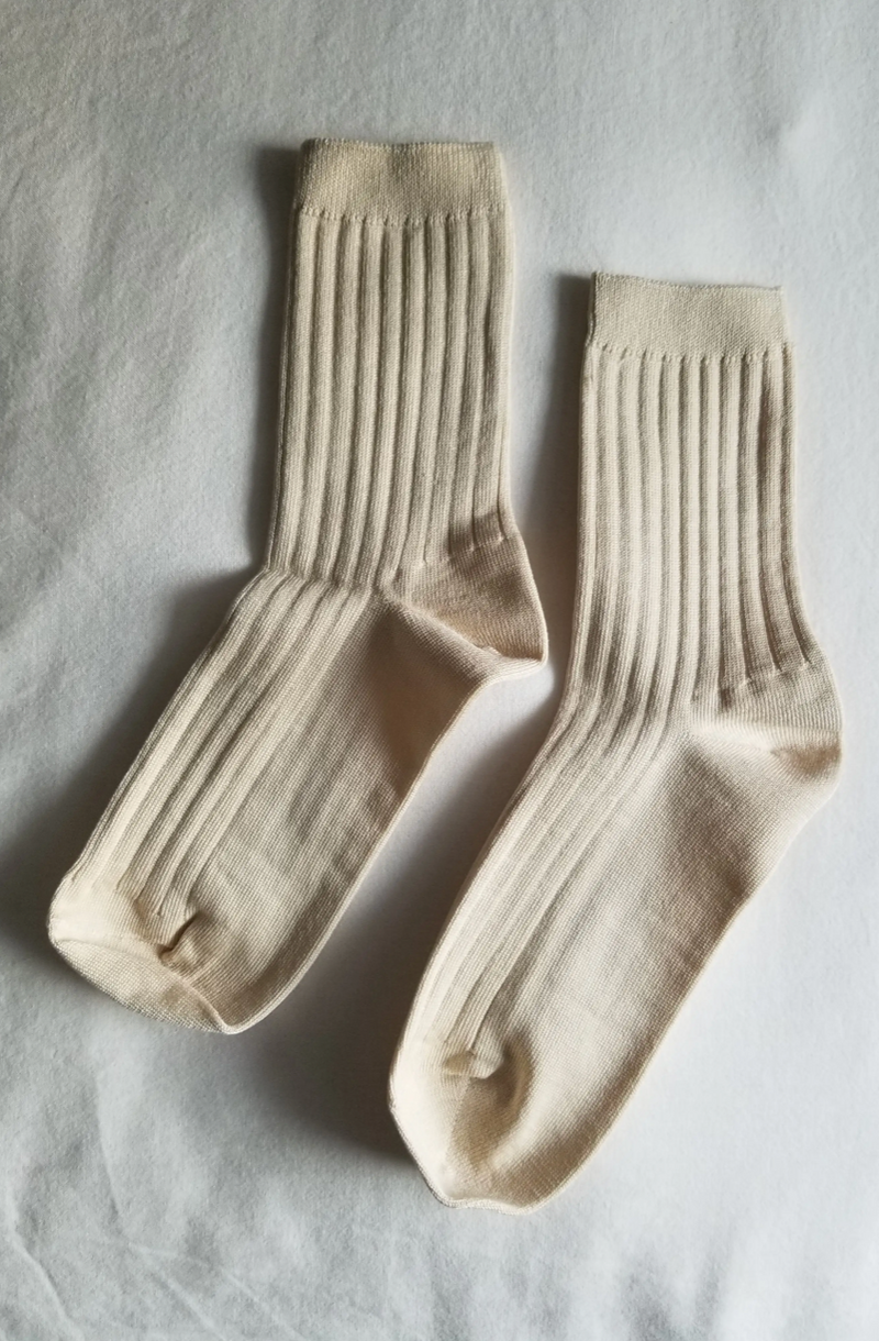 Her Ribbed Socks