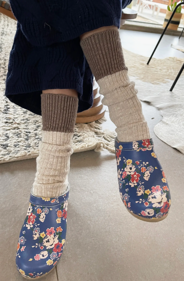 Color Block Cottage Socks