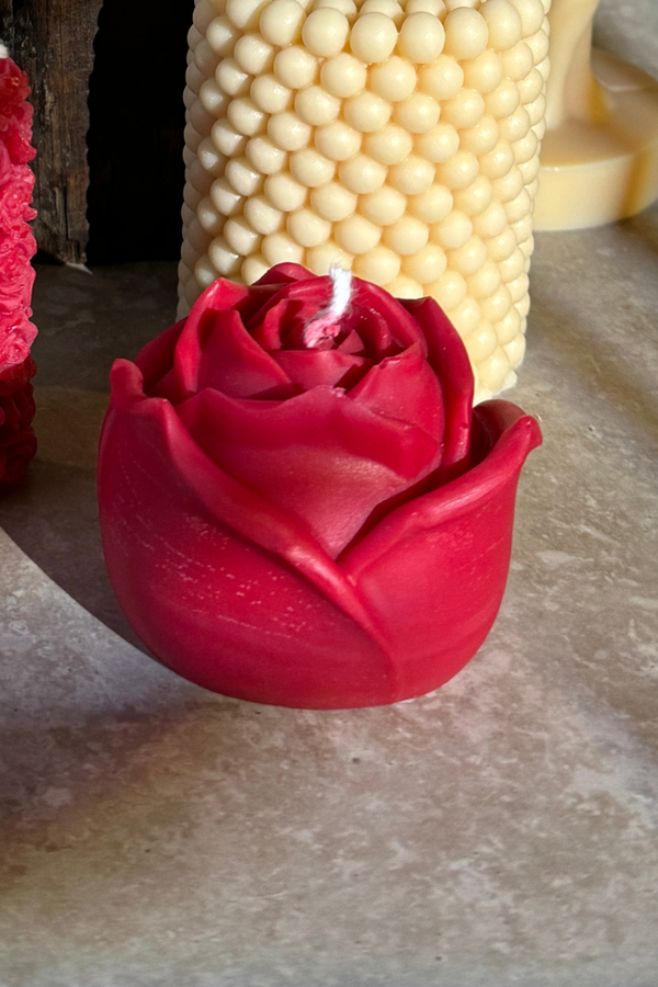 Cute Rose Petal Candle