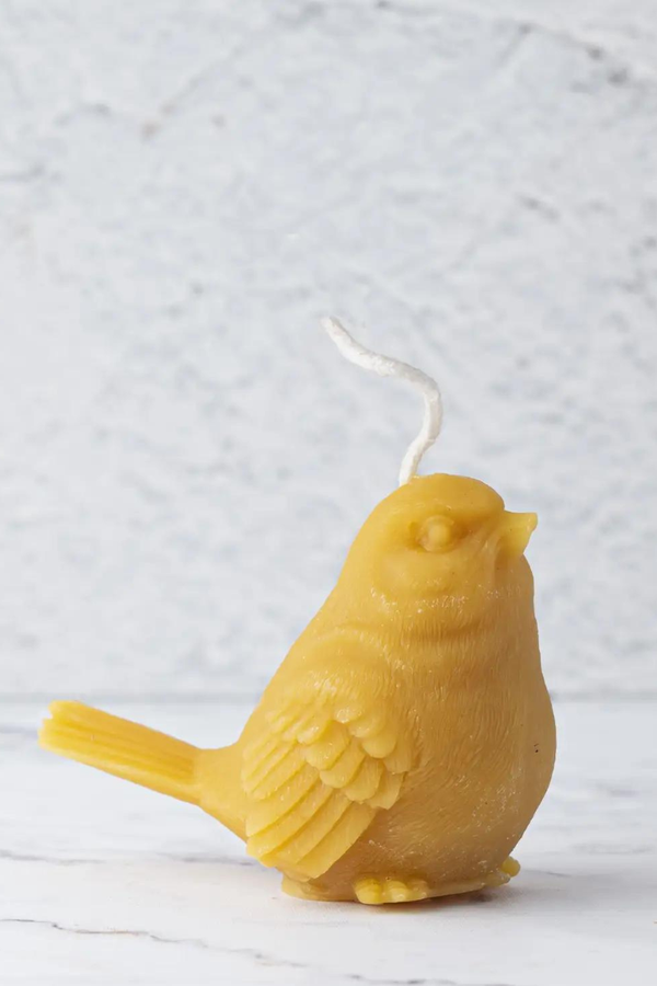 Beeswax Bird Candle