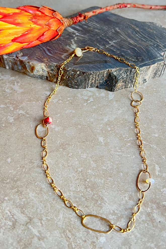 Medium Weight Gold Necklace