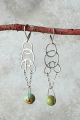 African Turquoise Earrings
