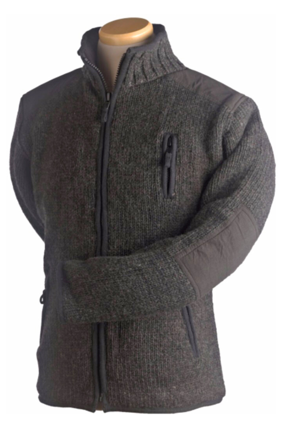 Men's Oxford Wool Knit Jacket