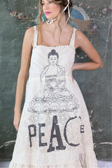 Eyelet Tevy Peace Tank Dress