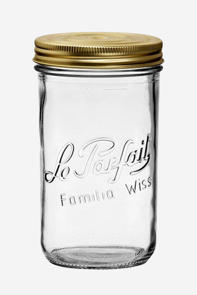 Versatile Glass Jar: Wide Mouth, Steel Straw, or for Storage