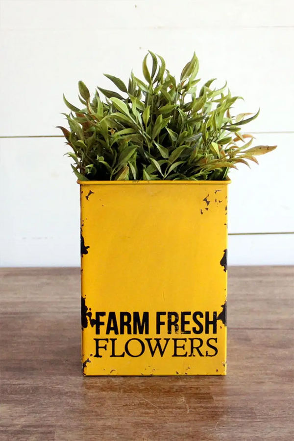 Farm Fresh Flower Tin