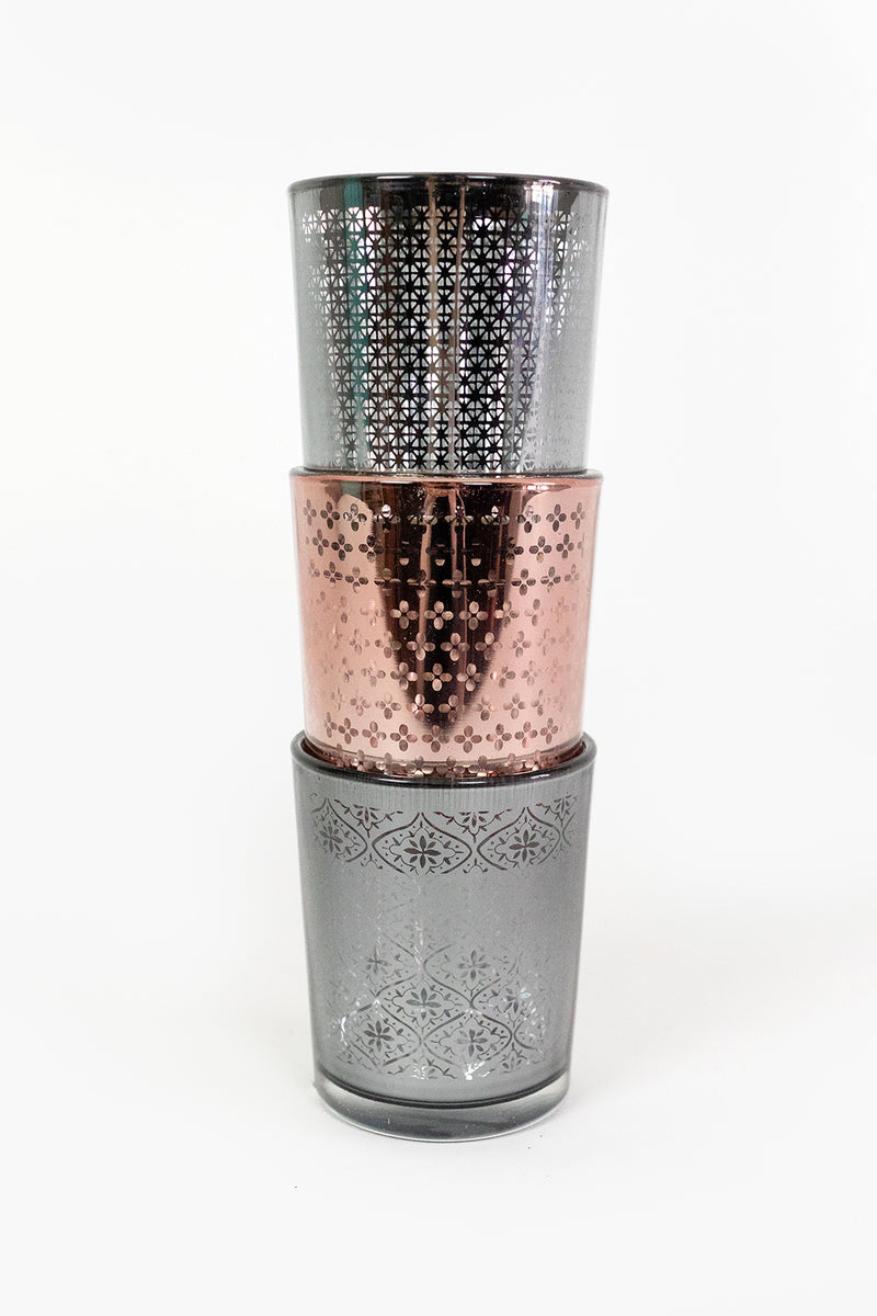 Mercury Glass Candle Holder