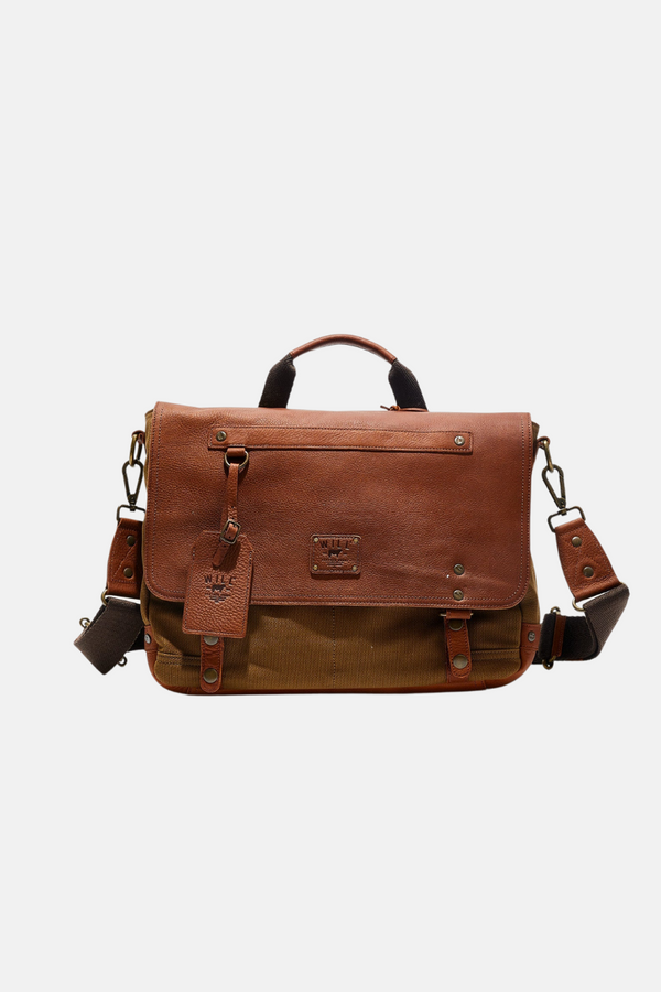 Wallace Canvas And Leather Messenger