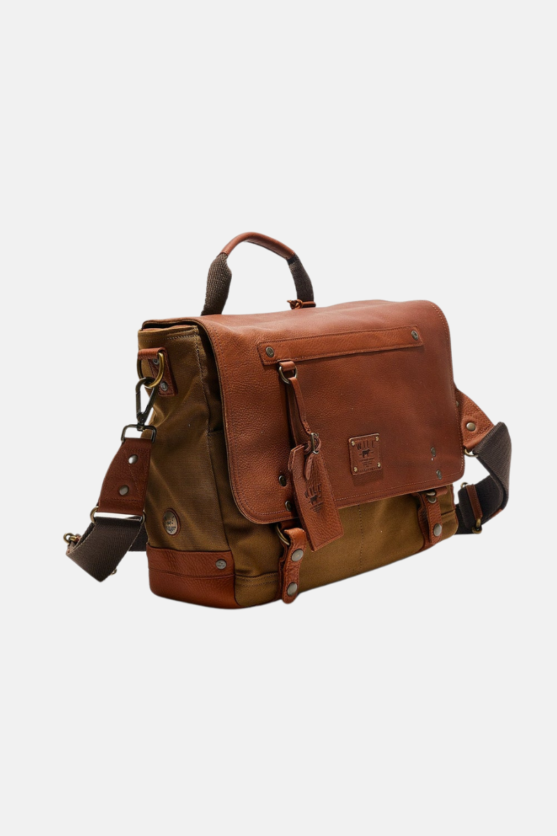 Wallace Canvas And Leather Messenger