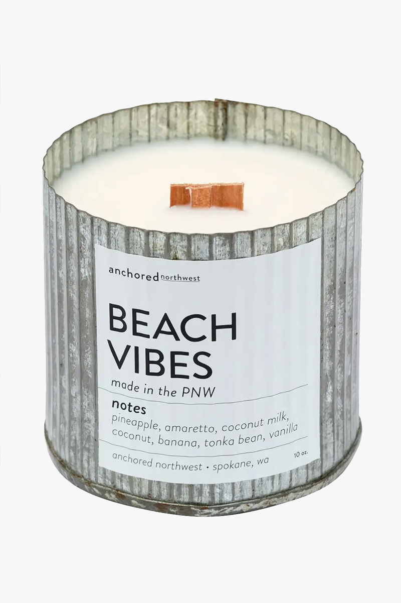 Beach Vibes Rustic Candle
