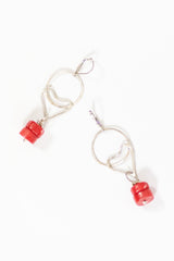 Full Moon + Heart Earrings