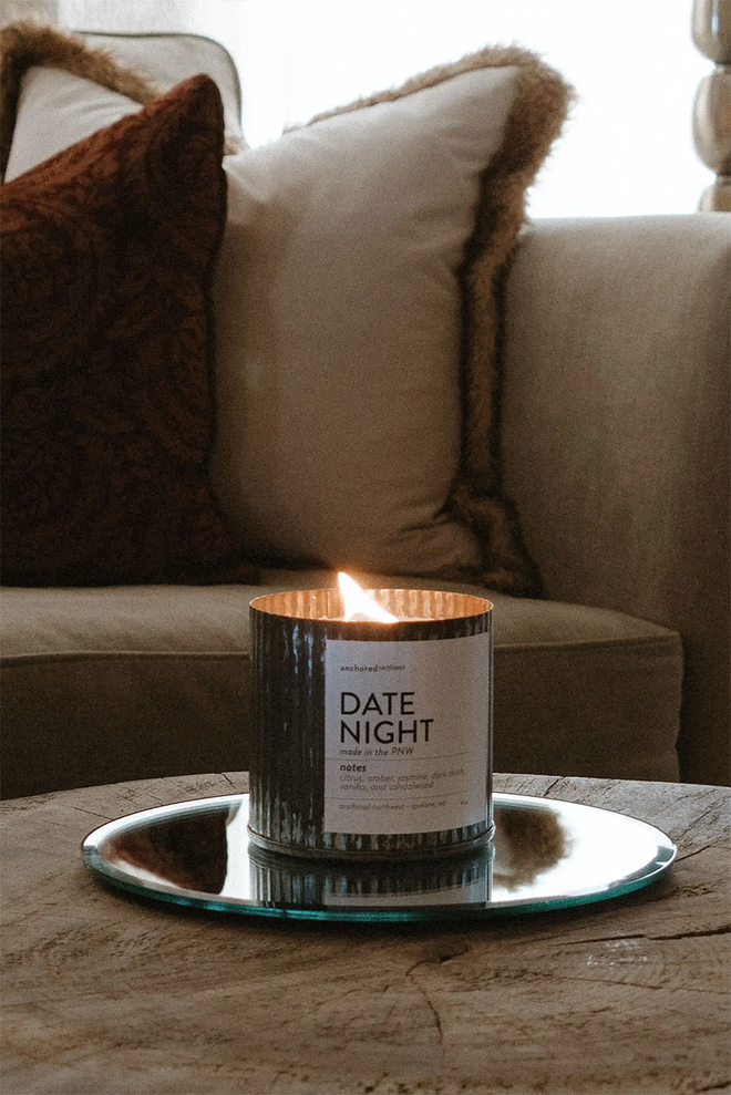 Date Night Rustic Candle