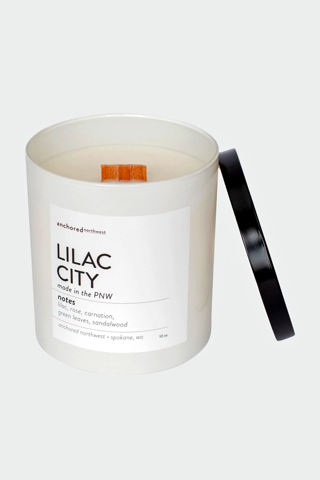 Lilac City White Tumbler Candle
