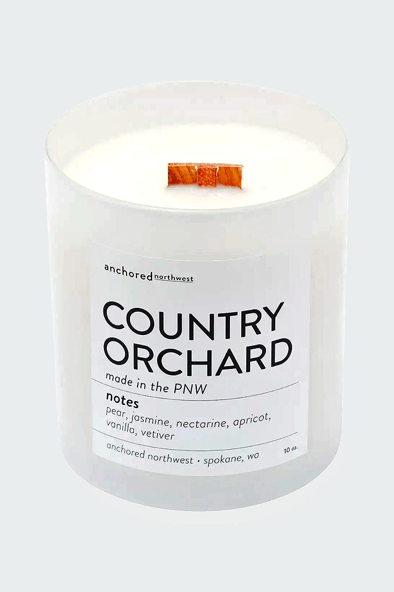 Country Orchard White Tumbler Candle