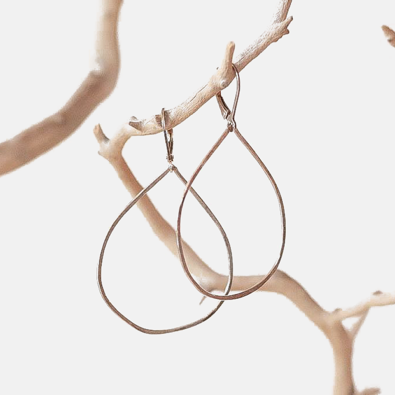 Large Teardrop Sterling