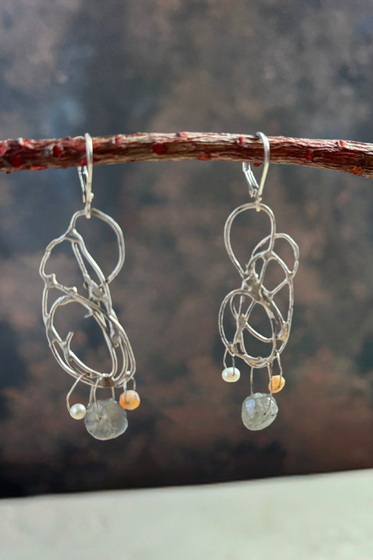 Freeform Trio Earring